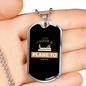 Plane To Catch Woodworker Dog Tag Stainless Steel or 18k Gold W 24"-Express Your Love Gifts