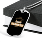 Plane To Catch Woodworker Dog Tag Stainless Steel or 18k Gold W 24"-Express Your Love Gifts