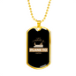 Plane To Catch Woodworker Dog Tag Stainless Steel or 18k Gold W 24"-Express Your Love Gifts