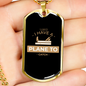Plane To Catch Woodworker Dog Tag Stainless Steel or 18k Gold W 24"-Express Your Love Gifts