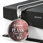 Plans I Have For You Jeremiah Circle Necklace Stainless Steel or 18k Gold 18-22"-Express Your Love Gifts