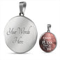 Plans I Have For You Jeremiah Circle Necklace Stainless Steel or 18k Gold 18-22"-Express Your Love Gifts