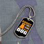 Plans With My Dog Necklace Stainless Steel or 18k Gold Dog Tag 24" Chain-Express Your Love Gifts