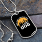 Plans With My Dog White Necklace Stainless Steel or 18k Gold Dog Tag 24" Chain-Express Your Love Gifts