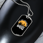 Plans With My Dog White Necklace Stainless Steel or 18k Gold Dog Tag 24" Chain-Express Your Love Gifts