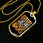 Plans With My Dog Yellow Necklace Stainless Steel or 18k Gold Dog Tag 24" Chain-Express Your Love Gifts