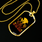 Play on The Beach Necklace Stainless Steel or 18k Gold Dog Tag 24" Chain-Express Your Love Gifts