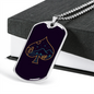 Playing Card Spade Symbol of Nature Gambler Necklace Stainless Steel or 18k Gold Dog Tag 24" Chain-Express Your Love Gifts