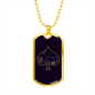 Playing Card Spade Symbol of Nature Gambler Necklace Stainless Steel or 18k Gold Dog Tag 24" Chain-Express Your Love Gifts