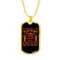 Playing With A Firefighter Gift Stainless Steel or 18k Gold Dog Tag 24" Chain-Express Your Love Gifts