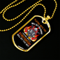 Playing With A Fireman Firefighter Gift Stainless Steel or 18k Gold Dog Tag 24" Chain-Express Your Love Gifts