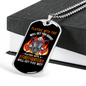 Playing With A Fireman Firefighter Gift Stainless Steel or 18k Gold Dog Tag 24" Chain-Express Your Love Gifts