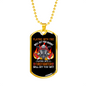 Playing With A Fireman Firefighter Gift Stainless Steel or 18k Gold Dog Tag 24" Chain-Express Your Love Gifts
