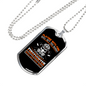 Playing With Fire Firefighter Gift Stainless Steel or 18k Gold Dog Tag 24" Chain-Express Your Love Gifts
