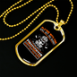 Playing With Fire Firefighter Gift Stainless Steel or 18k Gold Dog Tag 24" Chain-Express Your Love Gifts
