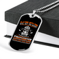 Playing With Fire Firefighter Gift Stainless Steel or 18k Gold Dog Tag 24" Chain-Express Your Love Gifts