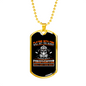 Playing With Fire Firefighter Gift Stainless Steel or 18k Gold Dog Tag 24" Chain-Express Your Love Gifts