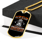 Playing With Fire Firefighter Gift Stainless Steel or 18k Gold Dog Tag 24" Chain-Express Your Love Gifts