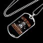 Playing With Fire Firefighter Gift Stainless Steel or 18k Gold Dog Tag 24" Chain-Express Your Love Gifts