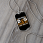 Please Get Away Necklace Stainless Steel or 18k Gold Dog Tag 24" Chain-Express Your Love Gifts