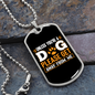 Please Get Away Necklace Stainless Steel or 18k Gold Dog Tag 24" Chain-Express Your Love Gifts