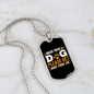 Please Get Away Necklace Stainless Steel or 18k Gold Dog Tag 24" Chain-Express Your Love Gifts