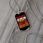 Please Love Rescue Necklace Stainless Steel or 18k Gold Dog Tag 24" Chain-Express Your Love Gifts