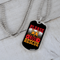 Please Love Rescue Necklace Stainless Steel or 18k Gold Dog Tag 24" Chain-Express Your Love Gifts