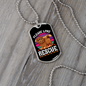 Please Love Rescue White Necklace Stainless Steel or 18k Gold Dog Tag 24" Chain-Express Your Love Gifts