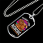 Please Love Rescue White Necklace Stainless Steel or 18k Gold Dog Tag 24" Chain-Express Your Love Gifts