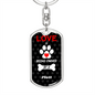 Plott Keychain Stainless Steel or 18k Gold Dog Tag Keyring-Express Your Love Gifts
