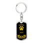 Plott Keychain Stainless Steel or 18k Gold-Express Your Love Gifts