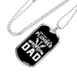 Plumber Dad Necklace Stainless Steel or 18k Gold Dog Tag 24" Chain-Express Your Love Gifts