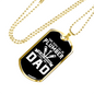 Plumber Dad Necklace Stainless Steel or 18k Gold Dog Tag 24" Chain-Express Your Love Gifts