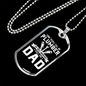 Plumber Dad Necklace Stainless Steel or 18k Gold Dog Tag 24" Chain-Express Your Love Gifts