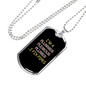 Plumber Gift I Fix Pipes Necklace Stainless Steel or 18k Gold Dog Tag 24" Chain-Express Your Love Gifts