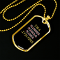Plumber Gift I Fix Pipes Necklace Stainless Steel or 18k Gold Dog Tag 24" Chain-Express Your Love Gifts