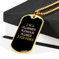 Plumber Gift I Fix Pipes Necklace Stainless Steel or 18k Gold Dog Tag 24" Chain-Express Your Love Gifts