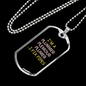 Plumber Gift I Fix Pipes Necklace Stainless Steel or 18k Gold Dog Tag 24" Chain-Express Your Love Gifts