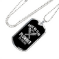 Plumber Is Here Necklace Stainless Steel or 18k Gold Dog Tag 24" Chain-Express Your Love Gifts