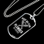 Plumber Is Here Necklace Stainless Steel or 18k Gold Dog Tag 24" Chain-Express Your Love Gifts