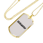 Plumber Necklace Stainless Steel or 18k Gold Dog Tag 24" Chain-Express Your Love Gifts