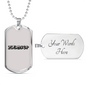 Plumber Necklace Stainless Steel or 18k Gold Dog Tag 24" Chain-Express Your Love Gifts