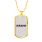 Plumber Necklace Stainless Steel or 18k Gold Dog Tag 24" Chain-Express Your Love Gifts