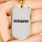 Plumber Necklace Stainless Steel or 18k Gold Dog Tag 24" Chain-Express Your Love Gifts