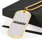 Plumber Necklace Stainless Steel or 18k Gold Dog Tag 24" Chain-Express Your Love Gifts