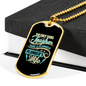 Plumber'S Wife Necklace Stainless Steel or 18k Gold Dog Tag 24" Chain-Express Your Love Gifts