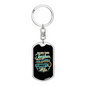 Plumber'S Wife Swivel Keychain Dog Tag Stainless Steel or 18k Gold-Express Your Love Gifts