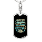 Plumber'S Wife Swivel Keychain Dog Tag Stainless Steel or 18k Gold-Express Your Love Gifts
