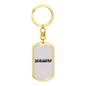 Plumber Swivel Keychain Dog Tag Stainless Steel or 18k Gold-Express Your Love Gifts